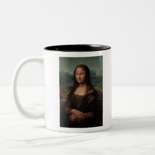Caneca De Café Em Dois Tons Leonardo da Vinci Mona Lisa Clássico