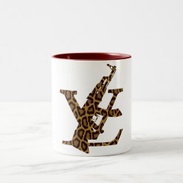 Caneca De Café Em Dois Tons Leopard Design Shirt luxury Designer logo unique