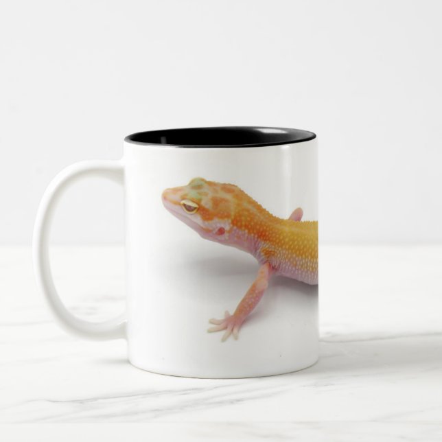 Caneca De Café Em Dois Tons Leopard Gecko Lizard (Esquerda)