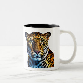 Caneca De Café Em Dois Tons Leopardo