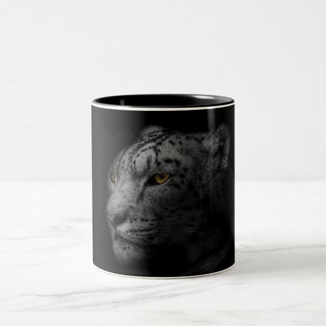 Caneca De Café Em Dois Tons Leopardo, (Centro)