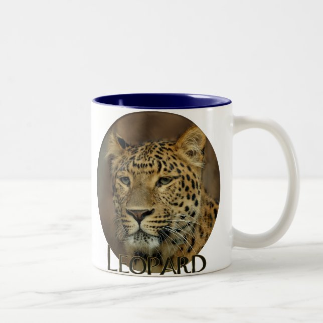 Caneca De Café Em Dois Tons Leopardo Lovers Art (Direita)