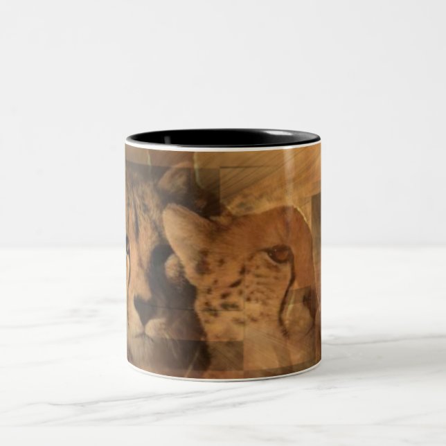 Caneca De Café Em Dois Tons Leopards Mug (Centro)