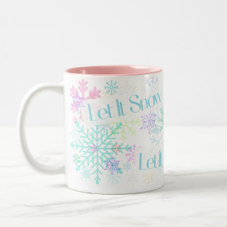 Caneca De Café Em Dois Tons Let It Snow!