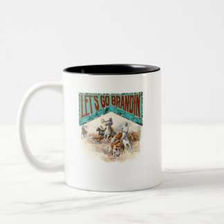Caneca De Café Em Dois Tons Let’s Go Brandin Western