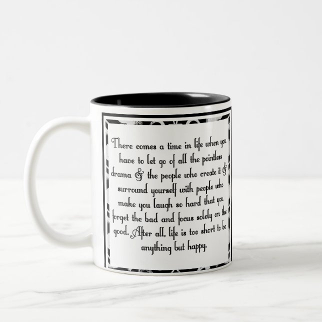 Caneca De Café Em Dois Tons Let vai do drama (Esquerda)