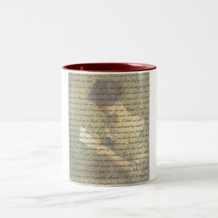 Caneca De Café Em Dois Tons Letra da persuasão