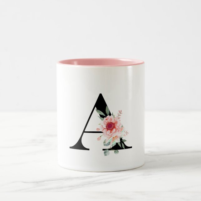 CANECA DE CAFÉ EM DOIS TONS LETRA MONOGRAMA A (Centro)