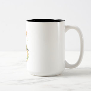 Caneca De Café Em Dois Tons Letra s