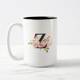 Caneca De Café Em Dois Tons Letra Z