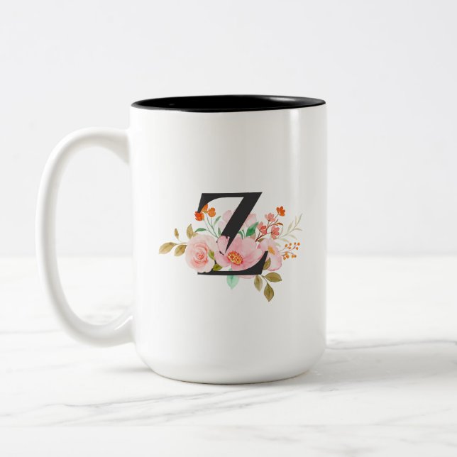 Caneca De Café Em Dois Tons Letra Z (Esquerda)
