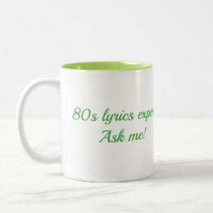 Caneca De Café Em Dois Tons letras de música dos anos 80 quiz amante nostalgia