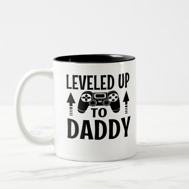 Caneca De Café Em Dois Tons Levado até o pai (Esquerda)