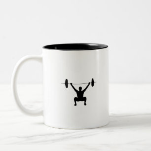 Caneca De Café Em Dois Tons Levantamento de peso