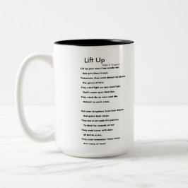 Caneca De Café Em Dois Tons LEVANTAR Lata
