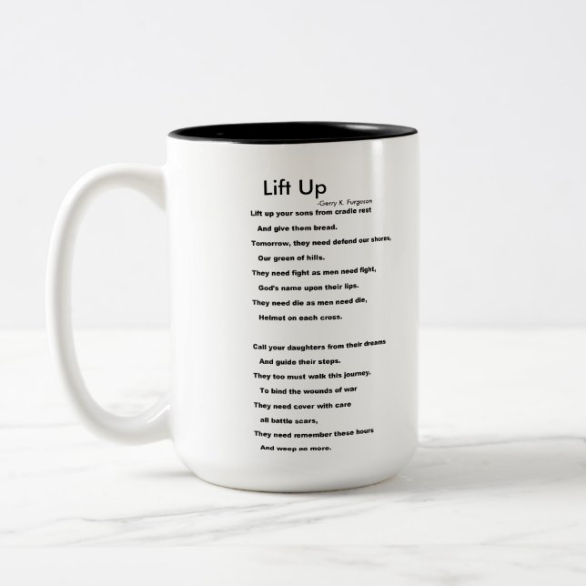 Caneca De Café Em Dois Tons LEVANTAR Lata (Esquerda)