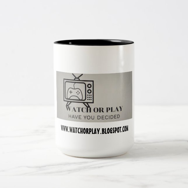CANECA DE CAFÉ EM DOIS TONS LEVANTAR OU JOGAR MUG (Centro)