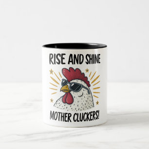 Caneca De Café Em Dois Tons Levantem-Se E Brilhem Os Caçadores-Mãe!