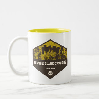 Caneca De Café Em Dois Tons Lewis e Clark Caverns State Park Montana