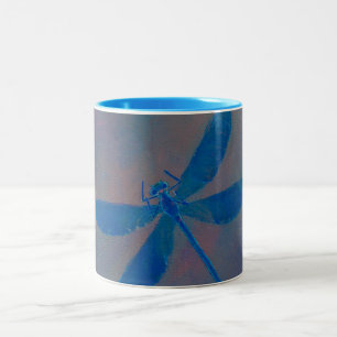 Caneca De Café Em Dois Tons Libélula ideal do índigo