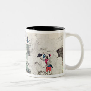 Caneca De Café Em Dois Tons Liberdade que toppling a estátua do grande