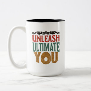 Caneca De Café Em Dois Tons Libere-o