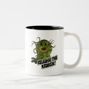 Caneca De Café Em Dois Tons liberte o kraken