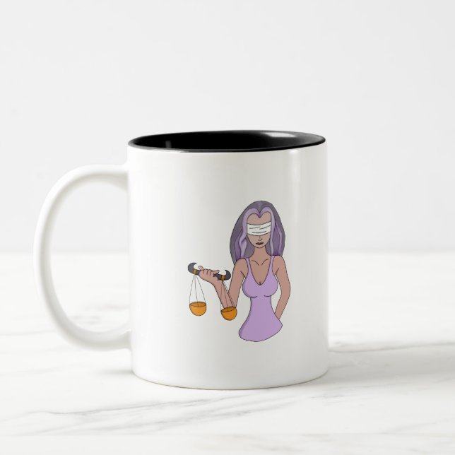 Caneca De Café Em Dois Tons Libra e a Senhora da Justiça (Esquerda)