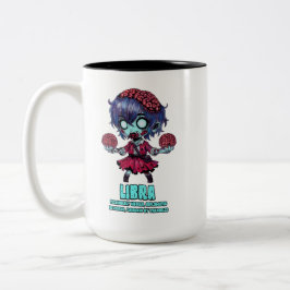 Caneca De Café Em Dois Tons Libra Zombie