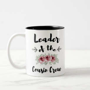 Caneca De Café Em Dois Tons Líder Da Tripulação Prima Camisa Divertida De Prim