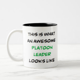 Caneca De Café Em Dois Tons líder de pelotão, incrível