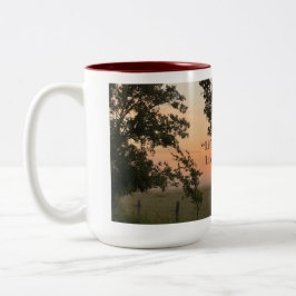 Caneca De Café Em Dois Tons Life and Living Motivational Saying