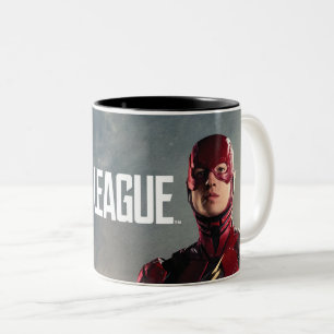 Caneca De Café Em Dois Tons Liga da Justiça   Flash no Battlefield