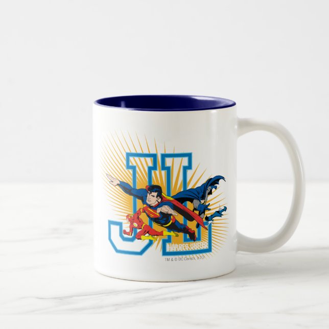Caneca De Café Em Dois Tons Liga da Justiça Heroes Unida (Direita)