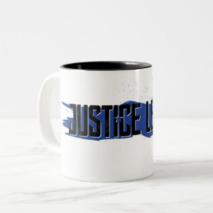 Caneca De Café Em Dois Tons Liga da Justiça   Logotipo da Liga da Justiça de T