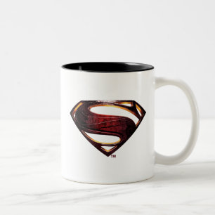 Caneca De Café Em Dois Tons Liga da Justiça  Símbolo metálico-superman