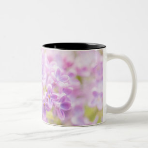 Caneca De Café Em Dois Tons Lilac Flowers Mist