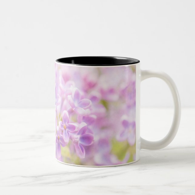 Caneca De Café Em Dois Tons Lilac Flowers Mist (Direita)