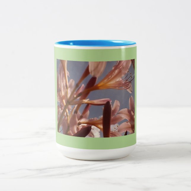 Caneca De Café Em Dois Tons Lily Rosa Azul (Centro)