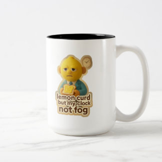 Caneca De Café Em Dois Tons Limonada Mas Meu Relógio Não Névoa – Edição Cara A
