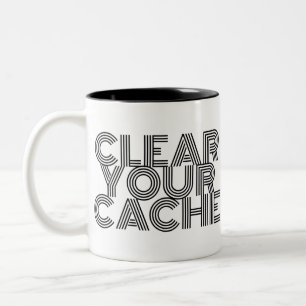 Caneca De Café Em Dois Tons Limpar seu cache
