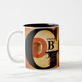 Caneca De Café Em Dois Tons Linda mulher