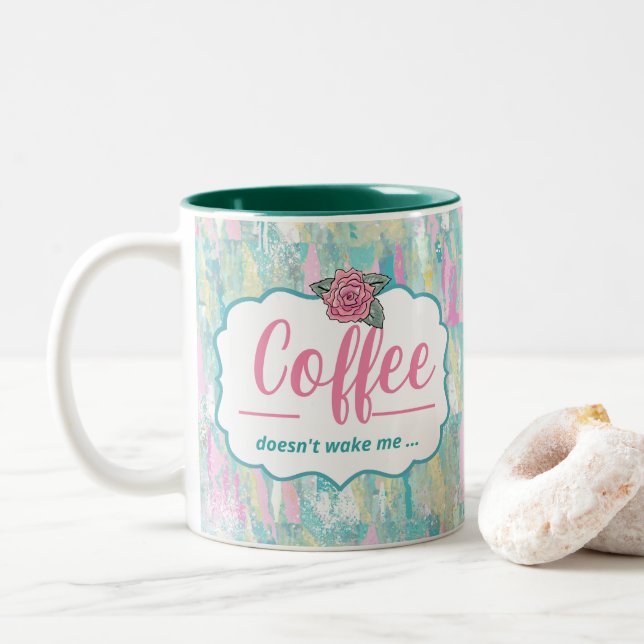 Caneca De Café Em Dois Tons Linda Westies Café Mug (Com Donut)