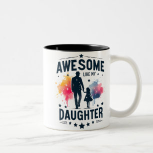 Caneca De Café Em Dois Tons Lindo Incrível Como Meu Envoltório de Filha
