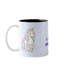 Lindo padrão de unicórnio rosa com nome personaliz