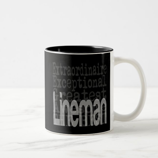 Caneca De Café Em Dois Tons Lineman Extraordinaire (Direita)