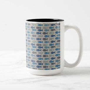 Caneca De Café Em Dois Tons Linen Fish