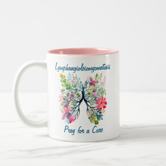 Caneca De Café Em Dois Tons Linfhangioleiomatose LAM (Esquerda)
