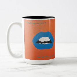 Caneca De Café Em Dois Tons Linhas Clichês para o Dia dos Namorados