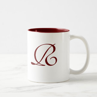 Caneca De Café Em Dois Tons Linho De Prata, Linho Monograma